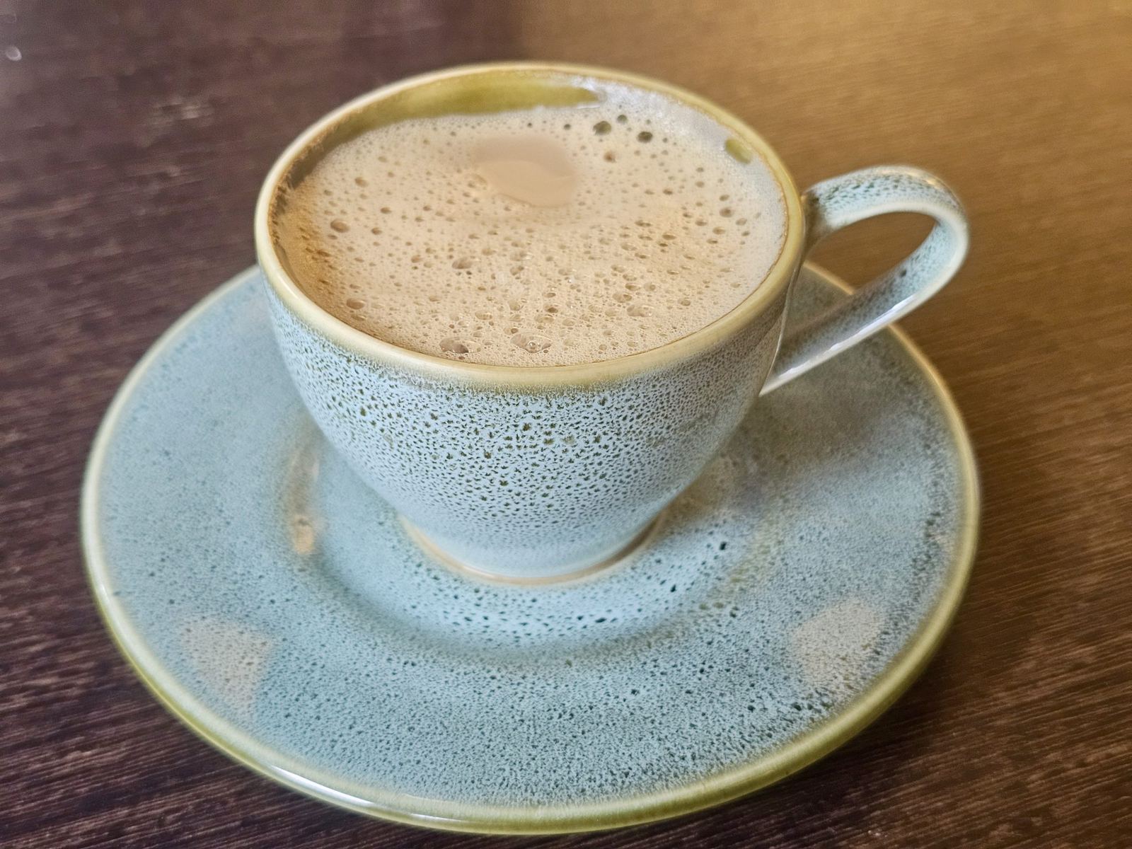 Filter coffee in a cup and saucer